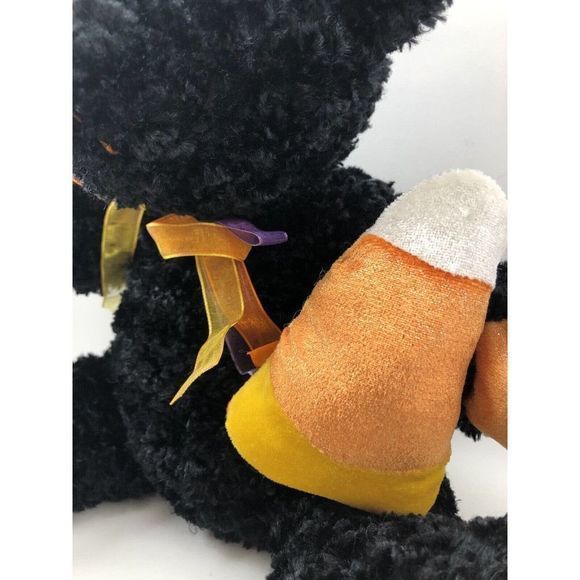 Dan Dee Collector's Choice Halloween Black Bear Candy Corn Plush Stuffed Animal - Picture 3 of 7
